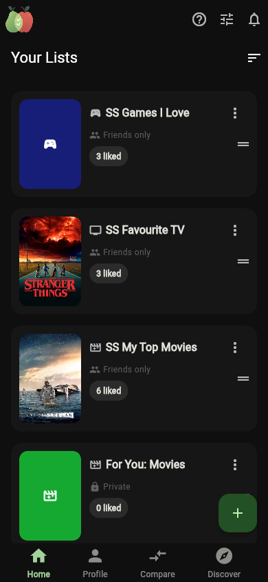 Your lists